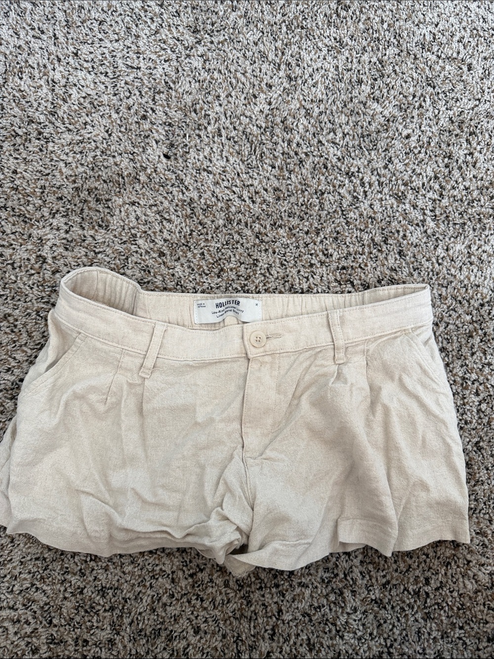 Hollister Women's Beige Casual Chino Shorts